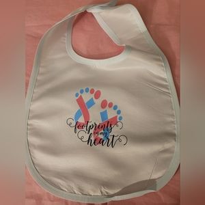 Footprints - Baby Bib